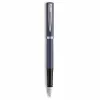 Waterman Impression Estilográfica plumín fino laca azul anillos decorativos cromados caja de regalo 2225502
