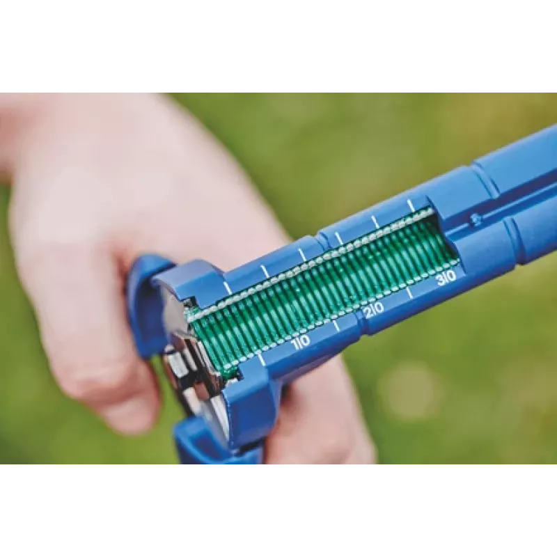RAPID TOOLS VR22 grapas de anilla para valla, acero galvanizado con recubrimiento de plástico verde, calibre 13, 12 mm de longitud de patas, 1000 uds. 40108802