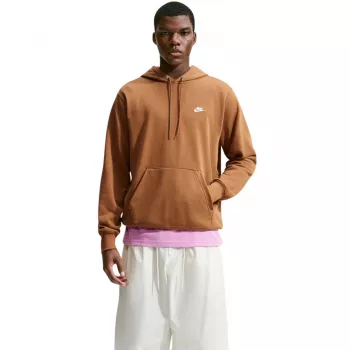 Nike Club FT PO Hoodie hombre sudadera con capucha Pecan L