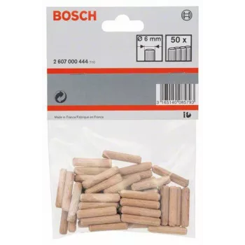 Bosch taco de madera 6 mm x 30 mm, 50 uds. 2607000444
