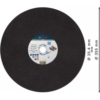 Bosch disco de corte para amoladoras pequeñas 355 x 4 x 25,4 mm, 2608601339