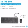 HP 150 – set de teclado y ratón – USB – GB – negro