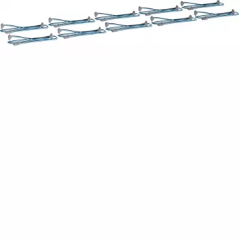 HAGER KU9S80YZ Cable de conexión en Y para bus KNX, 1 conector macho a 2 conectores hembra, 0,8 m, negro/azul, pack de 10
