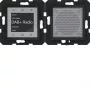 HAGER WAN6110BG Radio Touch UP DAB+ Altavoz Bluetooth de empotrar negro brillante