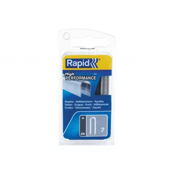 Rapid Tools Clips para cables tipo 7, 12 mm, galvanizados con corte de sierra, clips de alambre plano – 1 unidad (40109523)