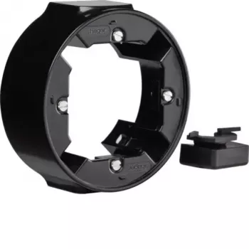 Hager WTD3110BG Marco de superficie de 1 elemento serie 1930 negro brillante