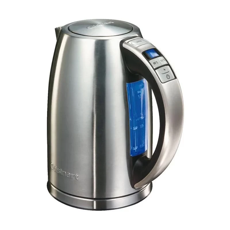 Cuisinart CPK17E-B Hervidor eléctrico, 1,7 L, 1500 W, acero inoxidable, 6 ajustes de temperatura