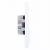 HAGER WAS2175WM Toma doble con tapa abatible, Berker A.1, blanco polar