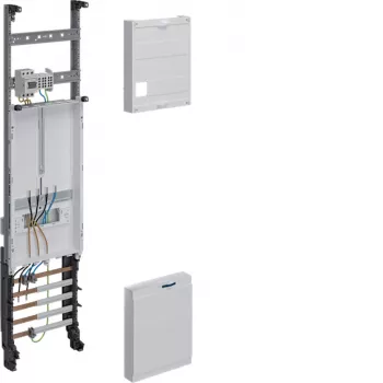 Cuadro de contadores completo Hager ZH32P7KT 1050x250 mm trifásico 1 posición de contador 10 mm² con función de corte