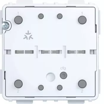 Pulsador inteligente Hager Matter, empotrado, 1 módulo, blanco WAC1010