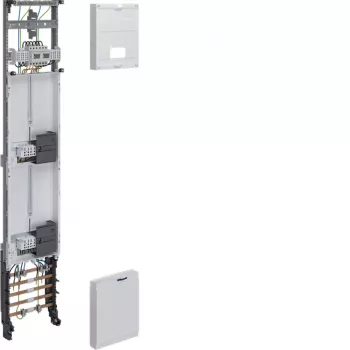 Cuadro completo Hager ZH53W3NT universZ, 1350x250 mm, 3 puntos, 2 posiciones de contador, 10 mm², con función de corte