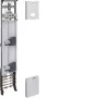 Cuadro completo Hager ZH53W3NT universZ, 1350x250 mm, 3 puntos, 2 posiciones de contador, 10 mm², con función de corte