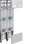 Cuadro de contadores completo Hager ZK53Q7NT universZ 1350x500 mm trifásico 4 posiciones de contador 10 mm² con función de corte