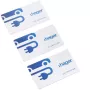 Tarjetas RFID HAGER XVA410, pack de 3, Mifare Classic 1K, 13,56 MHz, blancas