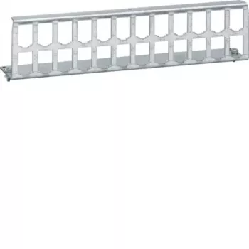 Panel de conexiones vacío HAGER UM00K4 24 puertos para módulos serie UM, 19 pulgadas 1U, gris claro