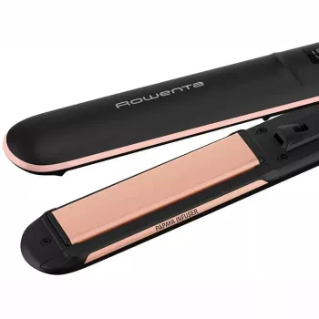 Plancha de pelo Rowenta Express Shine Papaya, negra