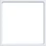 Placa central anillo intermedio HAGER WAF7074WM 51x51 mm blanco polar