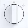 HAGER WAF1317WG placa central para interruptor giratorio de persiana, blanco estudio