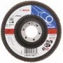 Bosch X551 disco de láminas estándar para metal, 115 mm de diámetro, 22,33 mm de taladro, grano 60, corindón de circonio, cónico, 1 ud. 2608607350