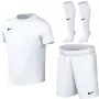Conjunto de fútbol para niños pequeños Nike Dri-FIT Park VIII, blanco, HV8260-100, talla S