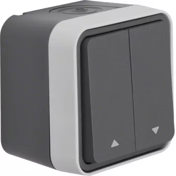 Hager conmutador de persiana de superficie 1 polo WNC300