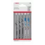 Bosch Accessories 2608667857 set de hojas de sierra de calar madera y metal Basic, 5 piezas, mango en T