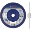 Disco de láminas Bosch X571 Best for Metal, 180 mm de diámetro, 22,33 mm de agujero, corindón de circonio, grano K40, cónico tipo 29, para acero y metales férricos 2608607343