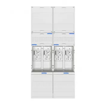 HAGER ZK3EN24 cableado Universal-Z completo cuadro de contador, 4 emplazamientos de contador, BKE-I, 2 campos de ancho, 1050 mm