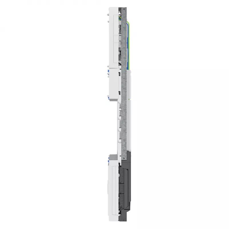 HAGER ZK3EN24 cableado Universal-Z completo cuadro de contador, 4 emplazamientos de contador, BKE-I, 2 campos de ancho, 1050 mm
