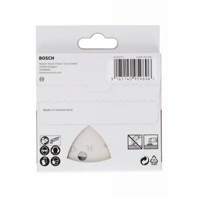 Bosch 2608621689 hoja de lijado delta P240 93 mm pack de 5