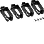 HAGER FZ913 clip para canaleta tehalit.BA7/BA6/BA6S, pack de 4, blanco puro