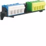 Hager bloque de bornes PE/N con soporte 2x18 Quick-Connect FZ382