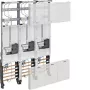 HAGER cuadro completo de contadores ZL33W4N, trifásico, 3 puntos, 1050 mm, 3 campos