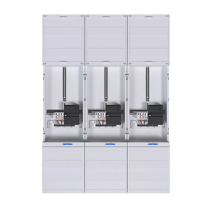 HAGER cuadro completo de contadores ZL33W4N, trifásico, 3 puntos, 1050 mm, 3 campos