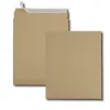 GPV bolsa de envío plegada con fuelle lateral y fondo bloque, 340 x 465 mm, marrón, sin ventana, cierre autoadhesivo, 1 ud. (5005)