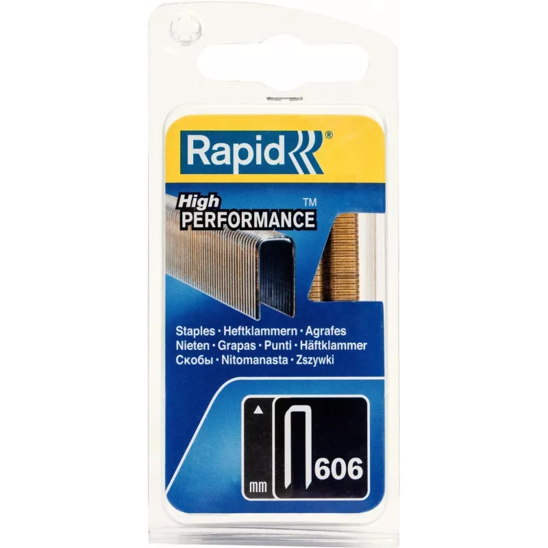 RAPID TOOLS Tipo 606 grapas estrechas 30 mm acero galvanizado recubierto de resina 1000 uds. 40109532