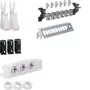 HAGER UM00M1 set de distribución multimedia con 3 tomas Schuko y 12 puertos patch RJ45 Cat.6, 24 TE