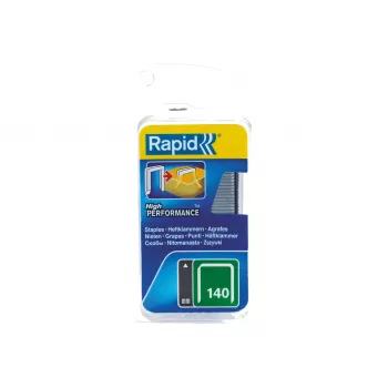 RAPID TOOLS grapas de alambre plano tipo 140, 14 mm de longitud de patas, acero galvanizado, 1250 uds., en tarjeta 40109576