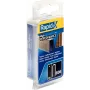 RAPID TOOLS grapas estrechas tipo 606, 12 mm, paquete pequeño, alambre de acero galvanizado, superficie recubierta de resina, 1 ud. 40109527