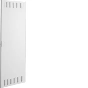 Hager Volta puerta de repuesto VDI UPV/HWV, 4 filas, con bisagra, acero, blanco lacado, 288 mm de ancho VZ126N
