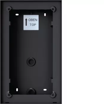 Hager REW406X caja de superficie para portero automático mono, 1 tecla