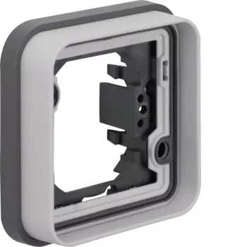 Hager WNA401 marco empotrable 1 elemento, IP55, gris