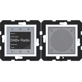 HAGER WAN6110WG altavoz Radio Touch empotrable DAB+ Bluetooth