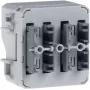 Hager WNT304 módulo de pulsador KNX Secure 2 elementos, montaje de superficie