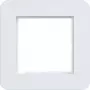 Hager C.8 marco embellecedor 1 elemento blanco luz mate WAD9100WM