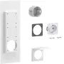 Hager universZ toma de corriente Schuko montaje en brida, 1 toma, 250 V, 16 A, gris claro ZY01SD