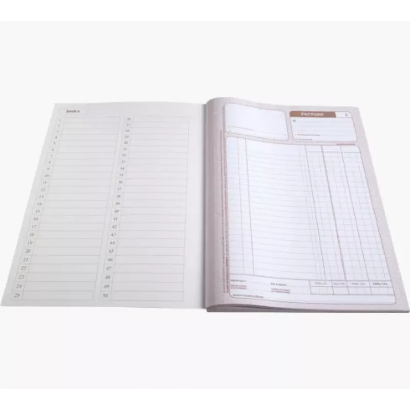 Le Dauphin libro autocopiativo formularios de facturas, A4, triple, 50 juegos (1233D)