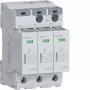 Hager SPE340 dispositivo de protección contra sobretensiones Tipo 2, 3 polos, TNS/TT, 275V, 20kA, 40kA Imax