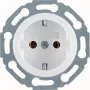 Hager WTS1300WG toma Schuko, blanco polar brillante, 1 toma, empotrar, 16 A, 250 V, con seguridad infantil