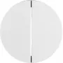 Hager WLW2010WG R.Classic interruptor de tecla doble con llave, blanco polar brillante